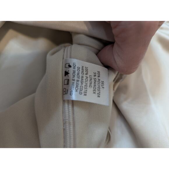 Blue Blush Satin Tiered Bell Sleeve Cropped Top- Size Medium - Picture 4 of 10